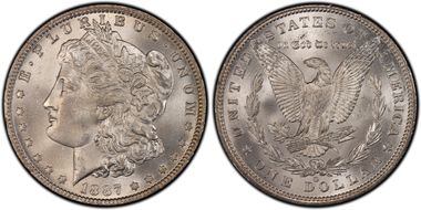 1887/6-O $1 MS64+