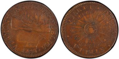 1786 VT 1/2P Vermontensium VF35BN