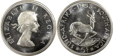 1953 5 Shil PR67