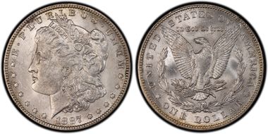 1887 $1 VAM 25A Donkey Tail MS62