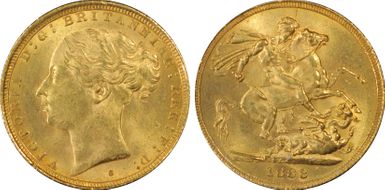 1883-S Sov S-3858E St. George MS63