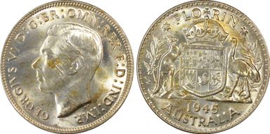 1945(m) Florin KM-40  Ag MS63