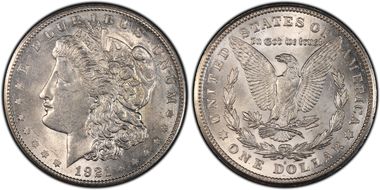 1921-S $1 VAM 1B-4a, Thorn Head MS63