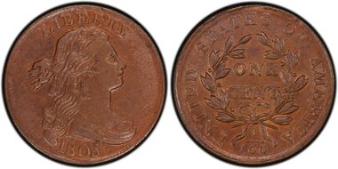 1805 1C S-267 AU58BN