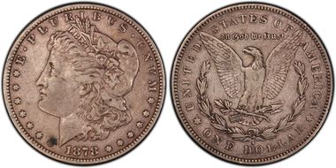 1878-S $1 VAM 57, Long Arrow Shaft VF35