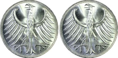 1969-F 5 Mk Regular Issue MS63