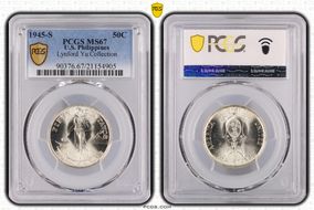 1945-S 50C MS67