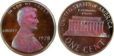 1978-S 1C PR67RB