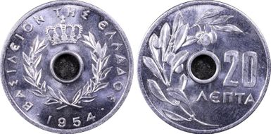 1954 20 Lep KM-79 MS67