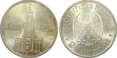 1934-E 2 Mk Potsdam J-355 MS63