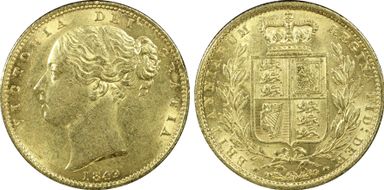 1849 Sov S-3852C AU58