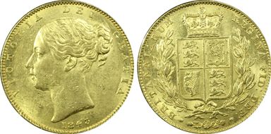 1843 Sov S-3852 AU58