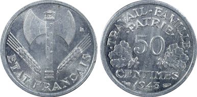 1943 50C Gad-425 Légère MS65