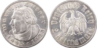 1933-D 2 Mk Luther J-352 MS64+