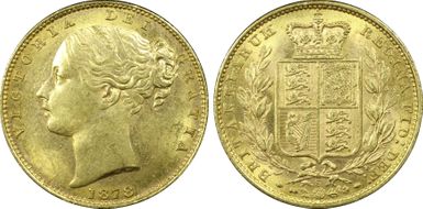 1878-S Sov S-3855 Shield MS63