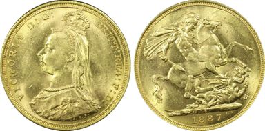 1887-S Sov S-3868A 1st Obverse Small Spread JEB MS64