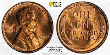 1940-D 1C MS67RD