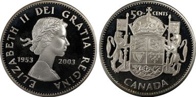 2003 50C Coronation 1953-2003 PR67DCAM