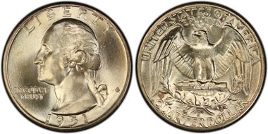1951-D/D 25C RPM, FS-501 MS66