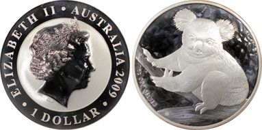 2009-P $1 Koala Ag SP65
