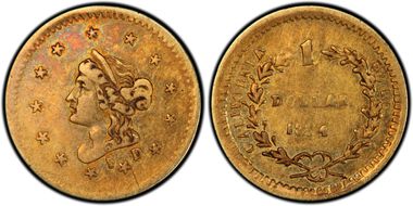 1854 G$1 BG-603 XF40