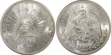 1909-Mo GV Peso KM-409.2 MS63