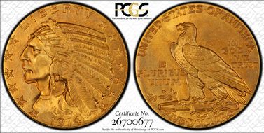 1914 $5 MS65