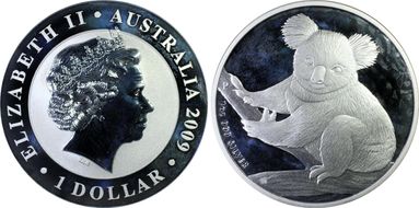 2009-P $1 Koala Ag SP69