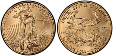 2002 $10 Gold Eagle MS70