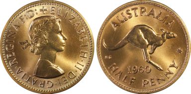 1960 Y. (p) 1/2D PR67RD