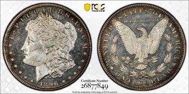 1896 $1 MS64DMPL
