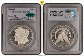 1888-O $1 MS64DMPL