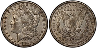 1891-O $1 VAM 1A Clashed E XF45