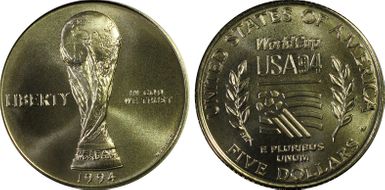 1994-W $5 World Cup MS69