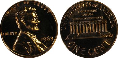 1963 1C PR67RD