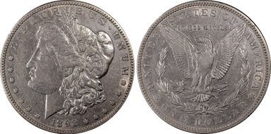 1892-S $1 XF40
