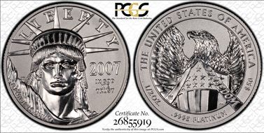 2007-W $50 10th Ann Set - Rev PR First Strike PR70