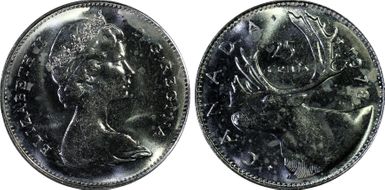 1978 25C Lg Denticles MS64