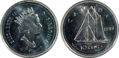 1999-P 10C MS65