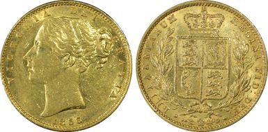 1855 Sov S-3852D WW Incuse AU55