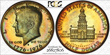 1976-S 50C Silver PR67