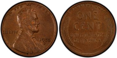 1955-D 1C DDO FS-101 AU55BN