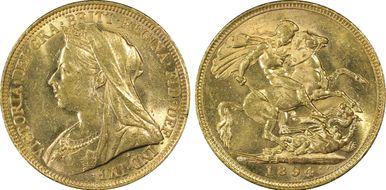 1894-S Sov S-3877 AU58