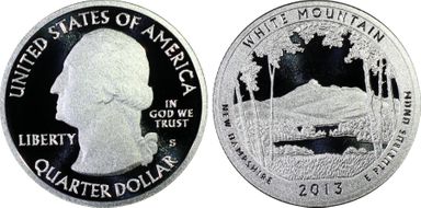 2013-S 25C White Mountain NP-Silver First Strike PR70DCAM