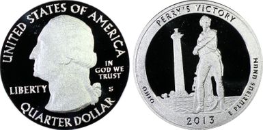 2013-S 25C Perry's Memorial NP-Silver First Strike PR69DCAM