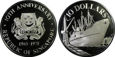 1975 $10 Independence KM-11 PR69DCAM