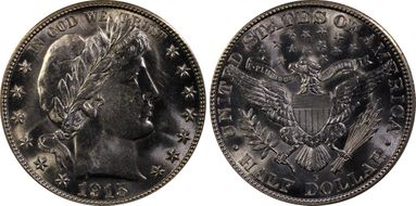 1915-S 50C MS65