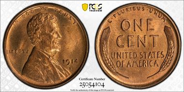 1914-D 1C MS65RD