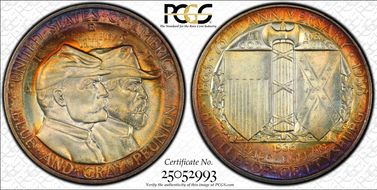 1936 50C Gettysburg MS67