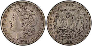 1878-S $1 VAM 77 Doubled RIB VF25
